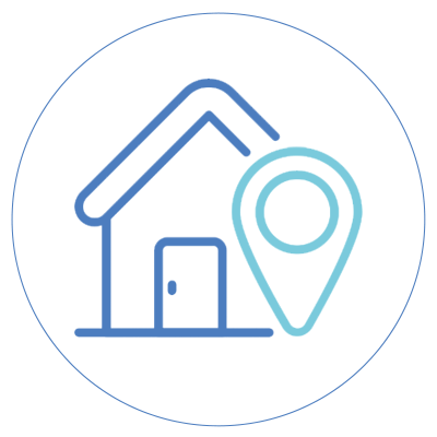 Rumah dan titik lokasi