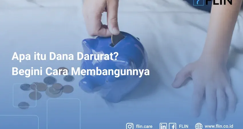 Celengan babi berwarna biru yang diisi dengan koin